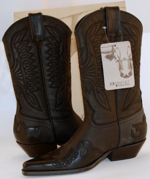 Foto botas piel cowboy vaquero motero, negro, talla 43 - hombre - zapato
