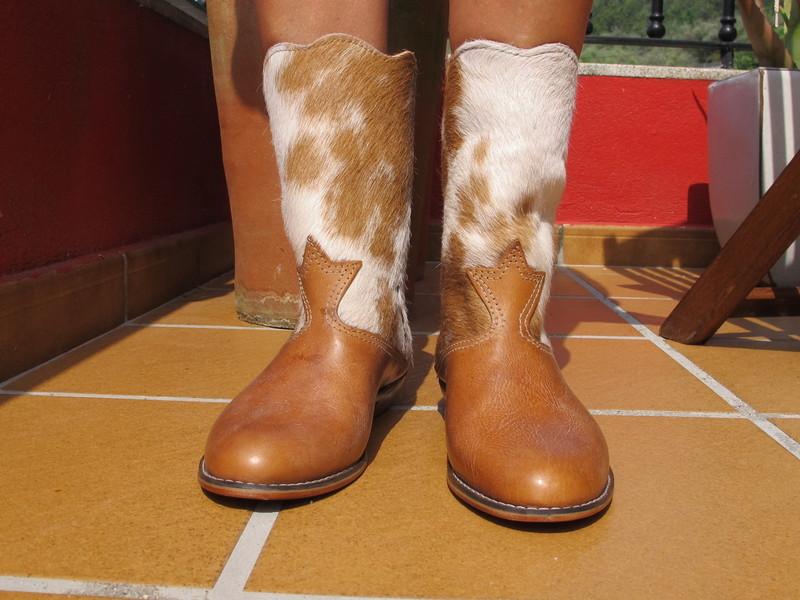 Foto Botas Piel Print Animal, Num 40