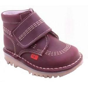 Foto Botas tipo kiker piel 18-34 burdeos