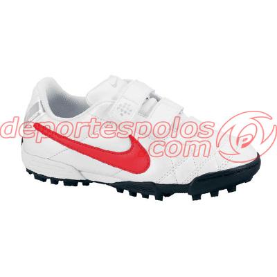 Foto botas/nike:jr tiempo v3 tf af 1.5y white/siren red