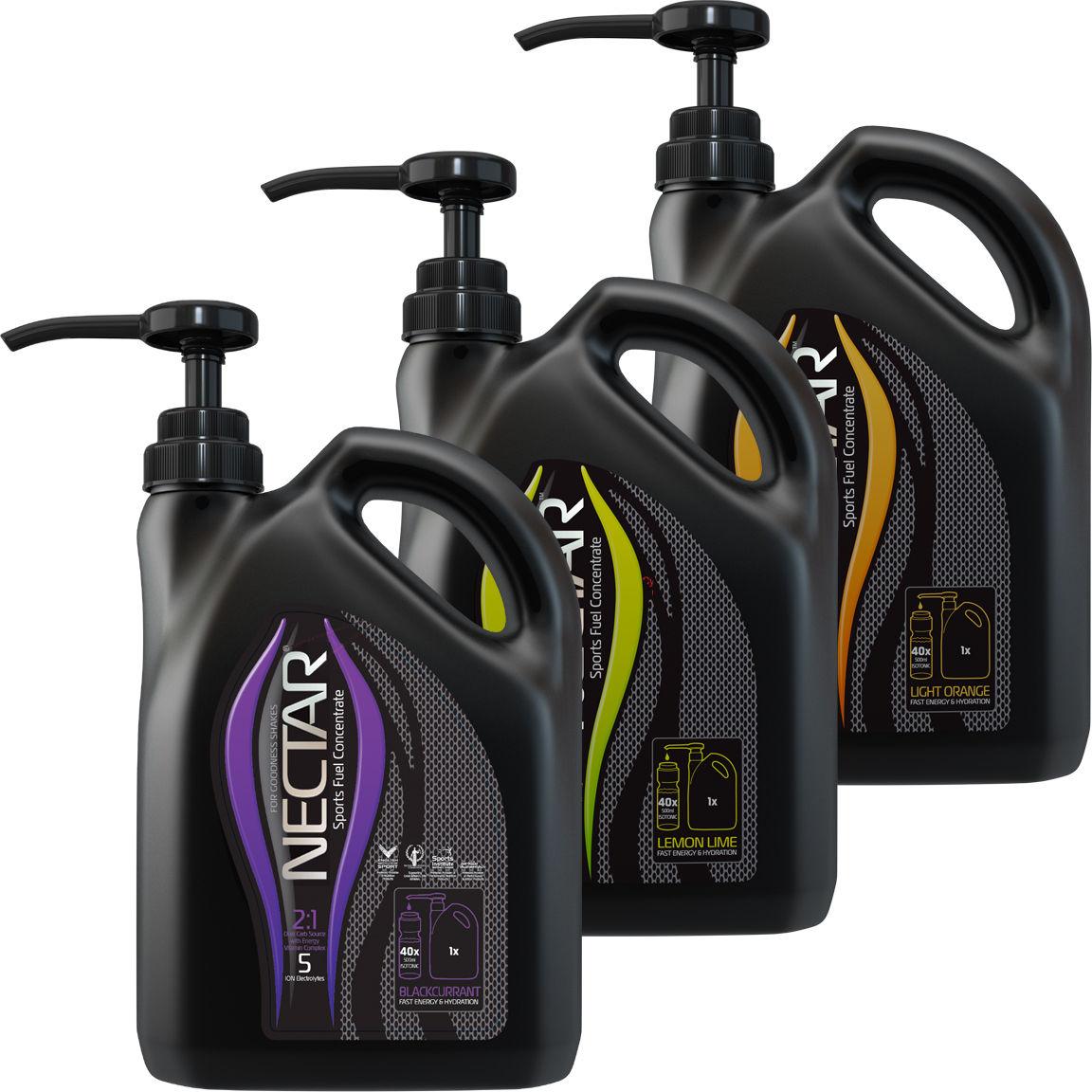 Foto Botella de 2 L de bebida concentrada + bomba de dosificadora Nectar Fuel Systems