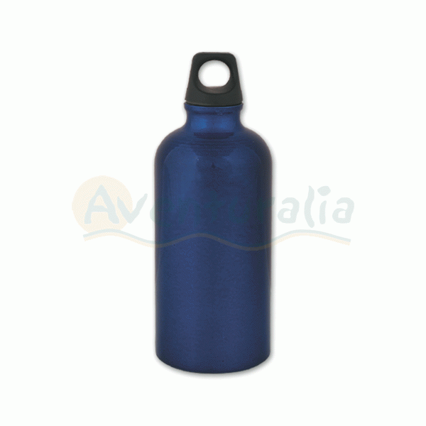 Foto Botella de aluminio Aventuralia de 0,5 litros de color azul marino