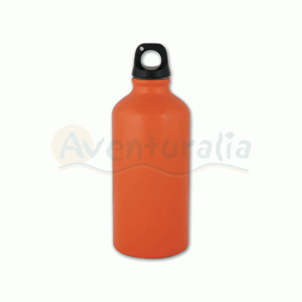 Foto Botella de aluminio Aventuralia de 0,5 litros de color naranja