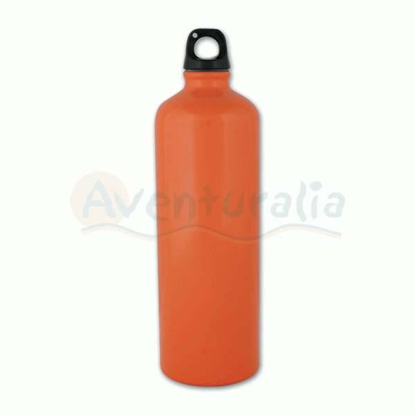 Foto Botella de aluminio Aventuralia de 1 litro de color naranja