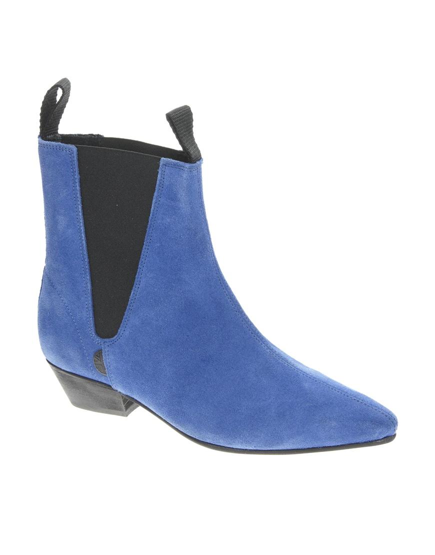 Foto Botines Chelsea Beatle de Underground Azul real