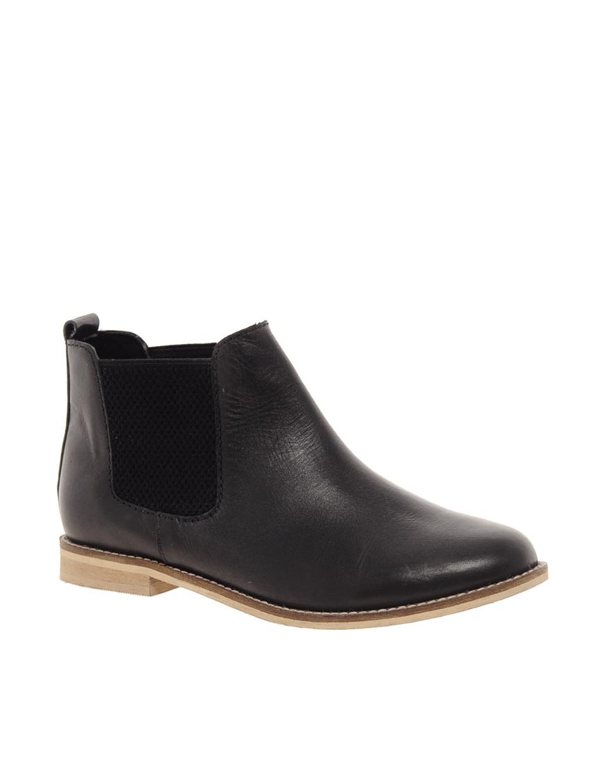Foto Botines Chelsea de cuero ABACUS de ASOS Cuero negro
