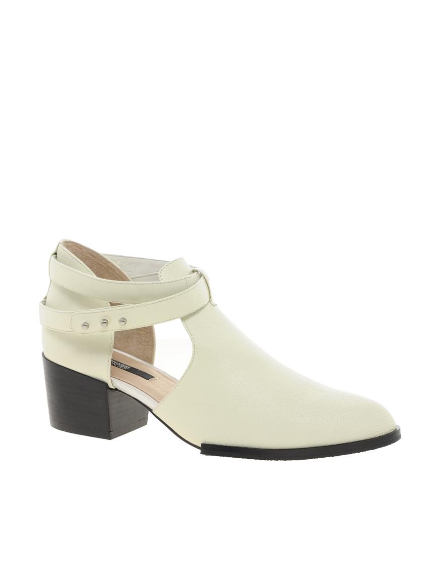 Foto Botines de tacón con tira Quimat IV de Senso Blanco