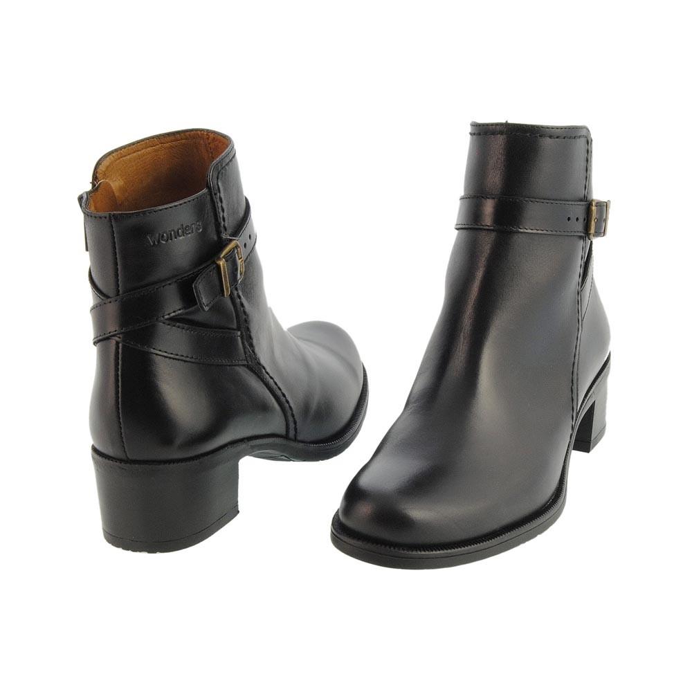 Foto Botines hebillas de piel Wonders E-9844