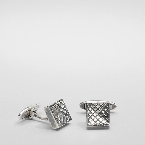 Foto BOTTEGA VENETA Cufflinks intrecciato antique silver cufflinks