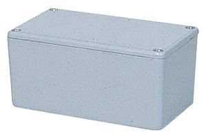 Foto box, diecast, nylon coated, grey; 462-0010A