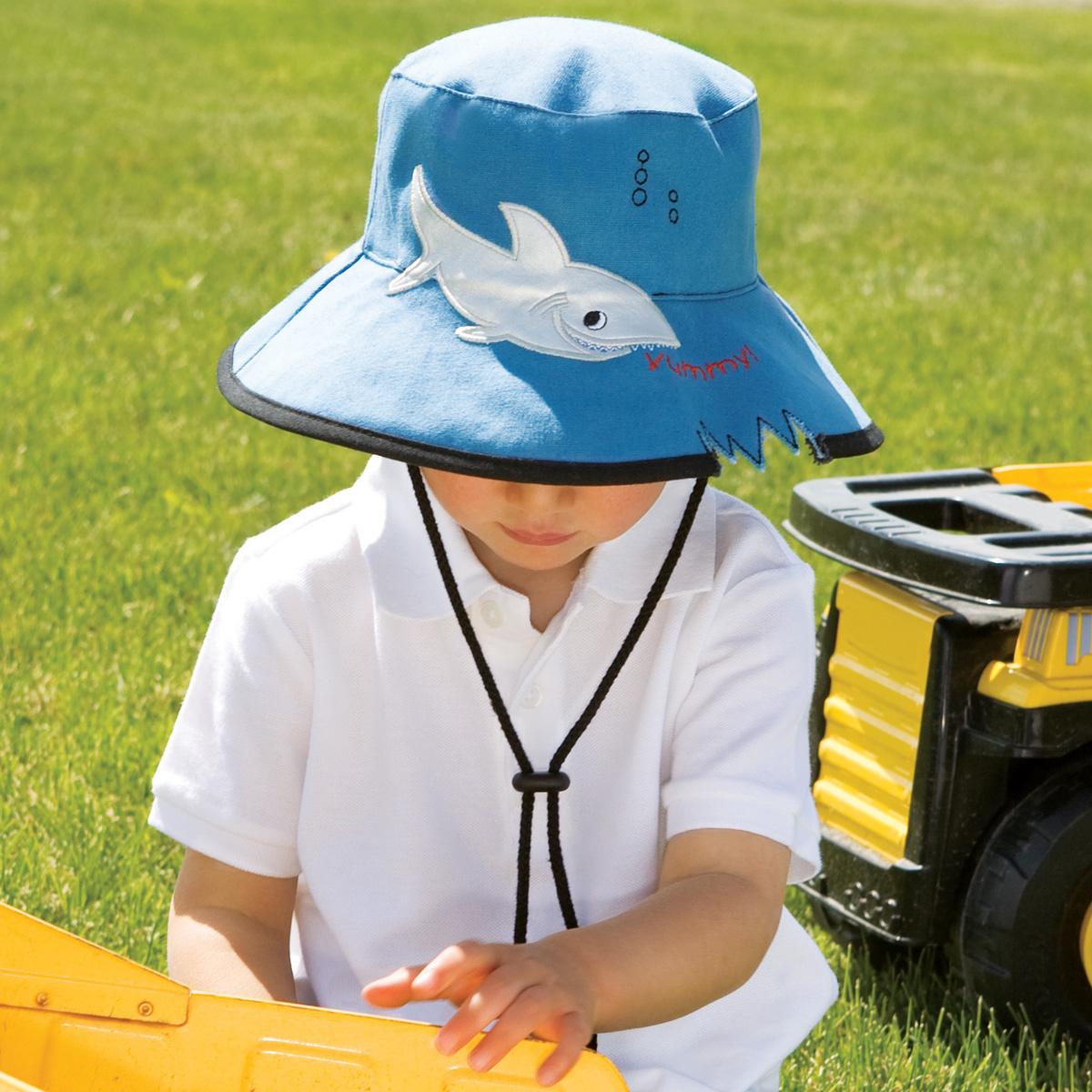 Foto Boys Wallaroo UV Shark Hat Blue 2-5 Yrs