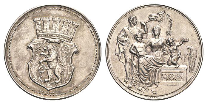 Foto Brandenburg-Berlin, Stadt Ar-Medaille o Jahr ( 1865