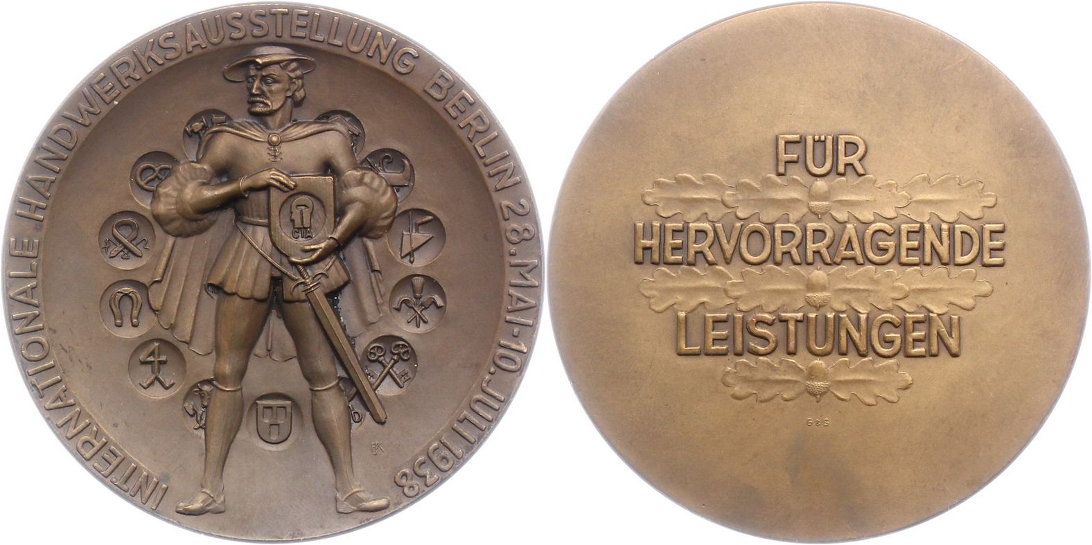 Foto Brandenburg-Berlin, Stadt Bronzemedaille 1938