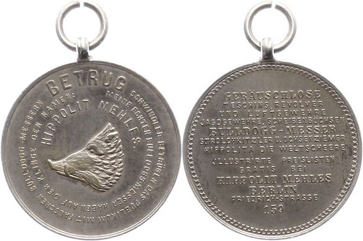 Foto Brandenburg-Berlin, Stadt Tragbare versilberte Bronzemedaille