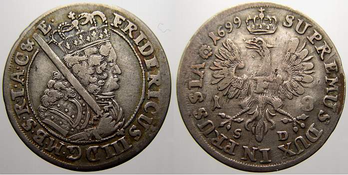Foto Brandenburg-Preußen 18 Gröscher 1699