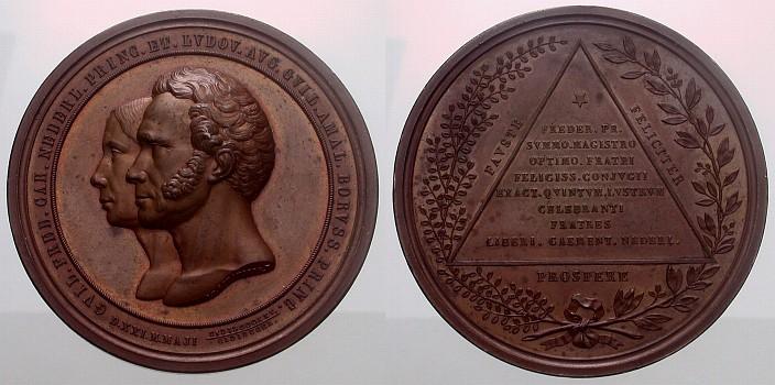 Foto Brandenburg-Preußen Bronzemedaille 1850