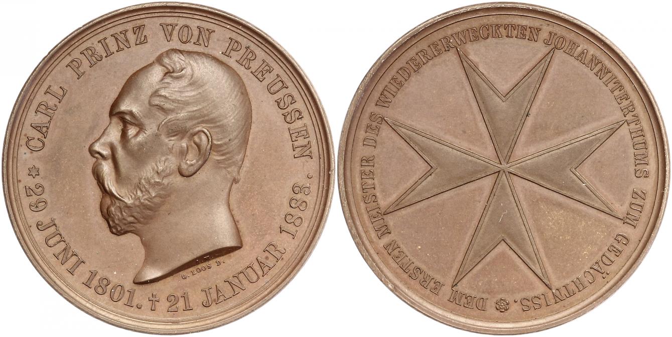 Foto Brandenburg-Preußen Bronzemedaille 1883