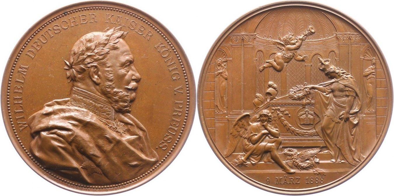 Foto Brandenburg-Preußen Bronzemedaille 1888