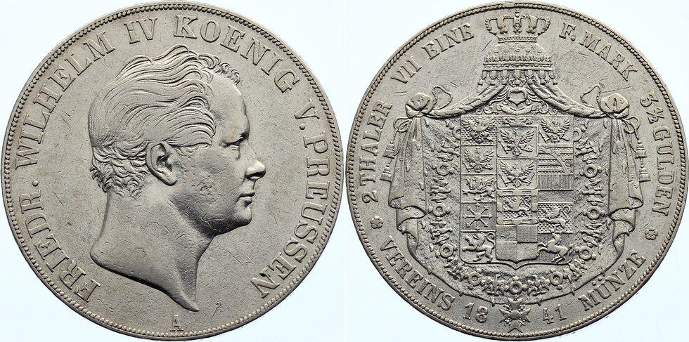 Foto Brandenburg-Preußen Doppeltaler 1841 A