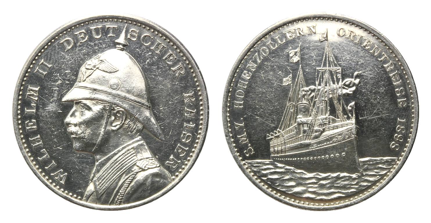 Foto Brandenburg-Preußen, Silbermed 1898,