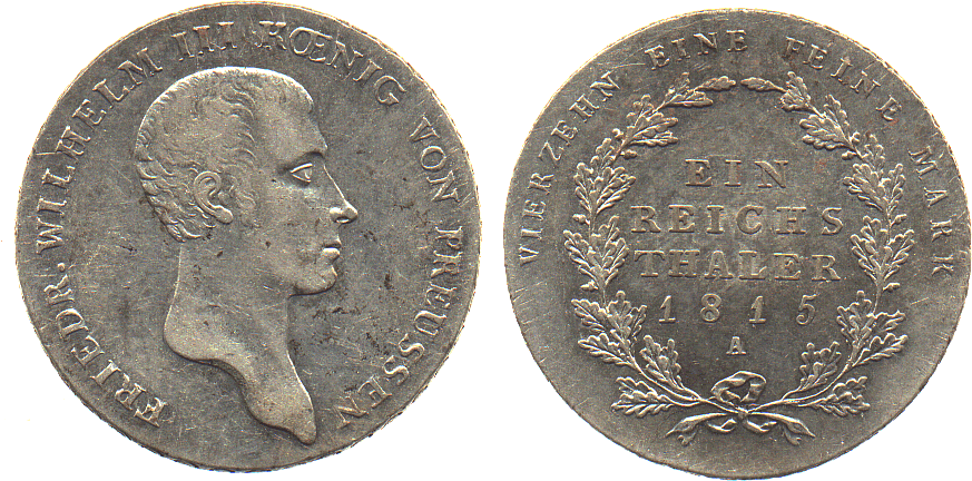 Foto Brandenburg-Preußen Taler 1815