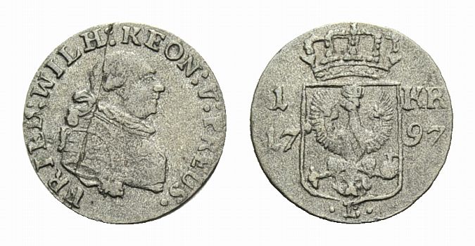Foto Brandenburg-Preussen Kreuzer 1797 B