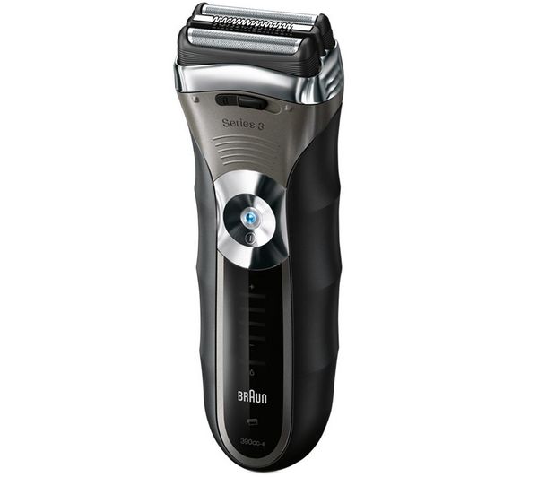 Foto Braun Máquina de afeitar eléctrica serie 3 390CC-4 -plata/azul oscuro