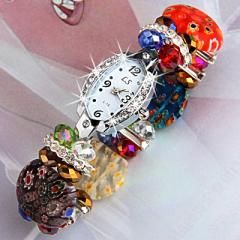 Foto brazalete pulsera reloj cristal de murano diamantes moda