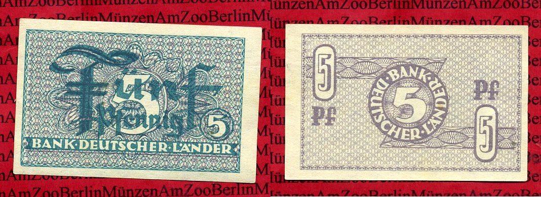 Foto Brd, Bank Deutscher Länder 5 Pfennig 1948 Bank Deutscher Länder 1948