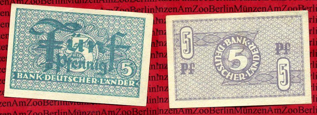 Foto Brd, Bank Deutscher Länder 5 Pfennig 1948 Bank Deutscher Länder 1948