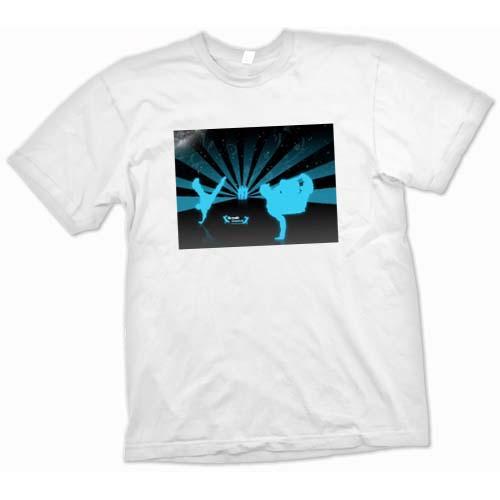 Foto Break Dance Street Blue - Design White T Shirt
