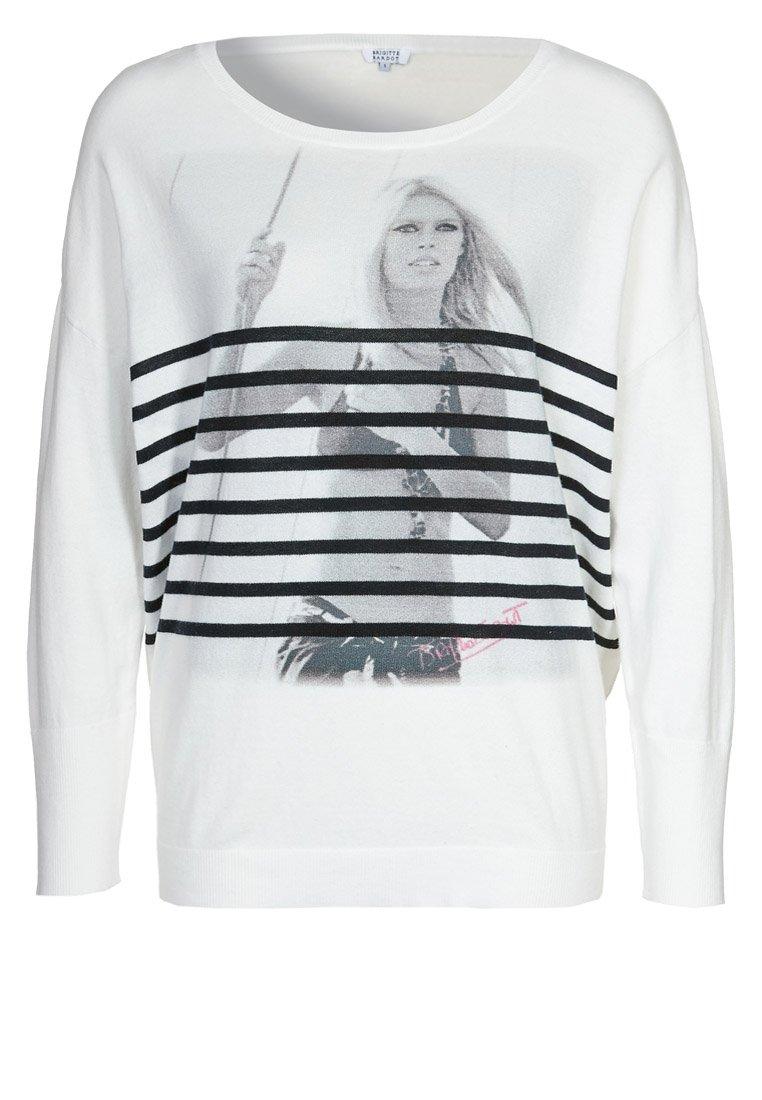 Foto Brigitte Bardot Jersey de punto blanco