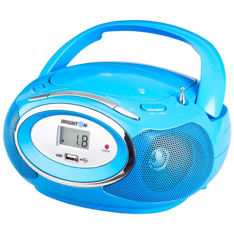 Foto Brigmton W-410 Radio CD+USB Azul