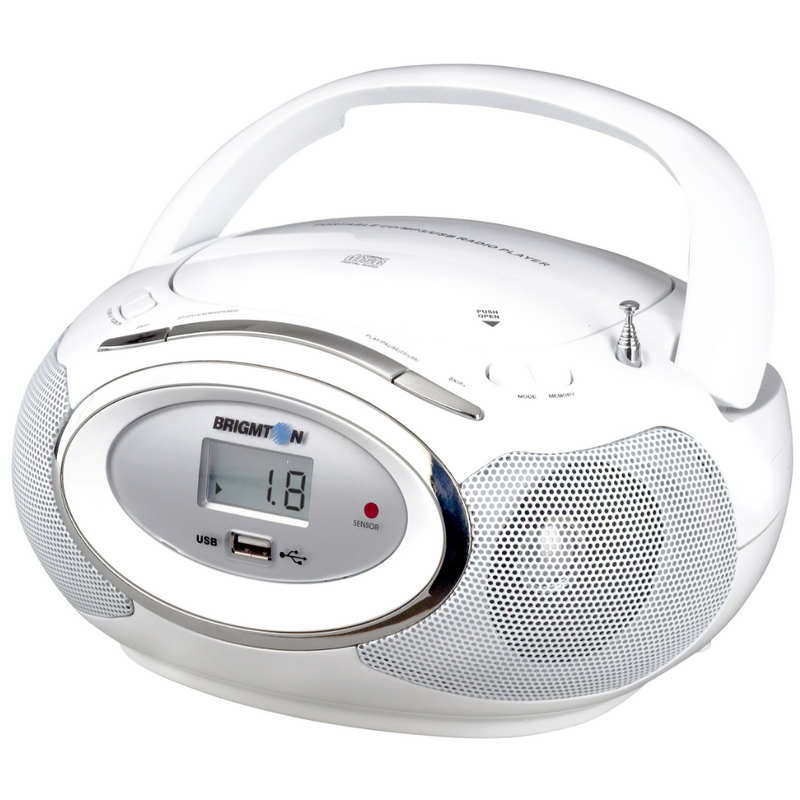 Foto Brigmton W-410 Radio CD+USB Blanco