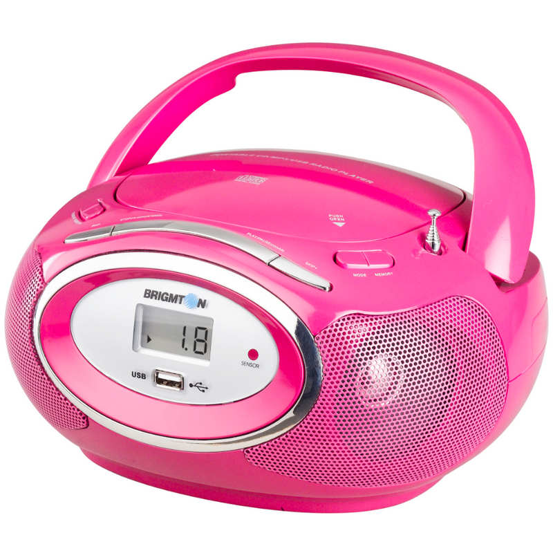 Foto Brigmton W-410 Radio CD+USB Rosa