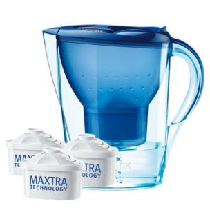 Foto Brita - marella - jarra purificadora + 3 filtros azul