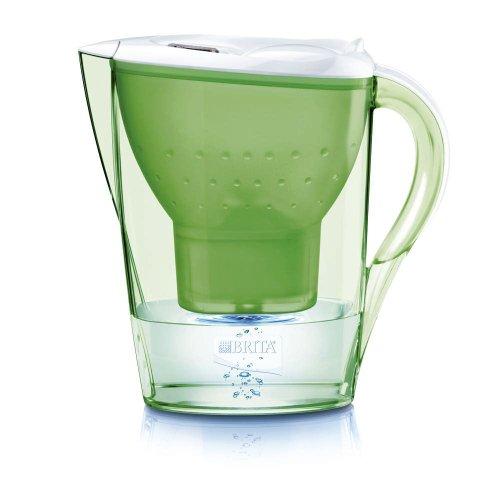 Foto Brita Marella - Jarra con 2 cartuchos, 2.4 L total, 1,4 L de agua filtrada, color verde