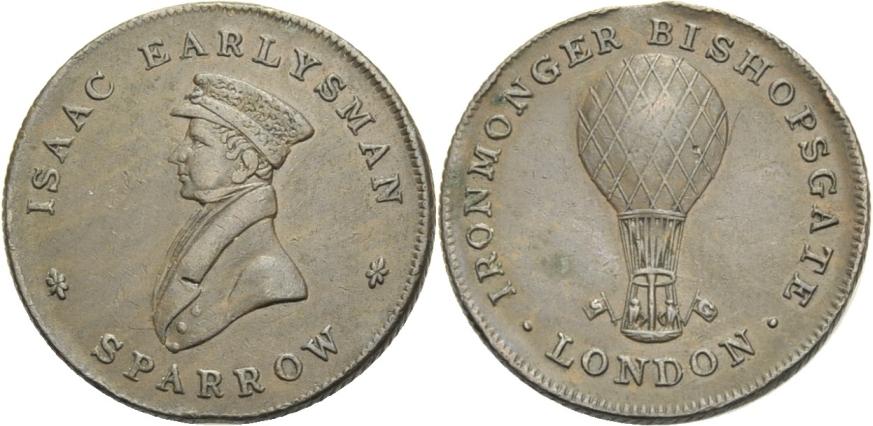 Foto Britische Trade Token Cu Farthing o J