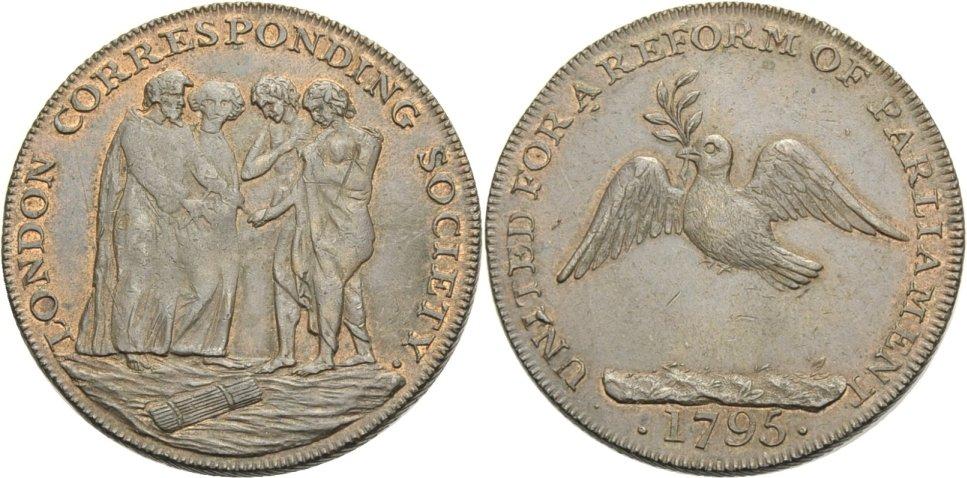 Foto Britische Trade Token Halfpenny 1795