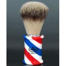 Foto Brocha de afeitar omega tejon artificial barber pole hi brush mod 4673
