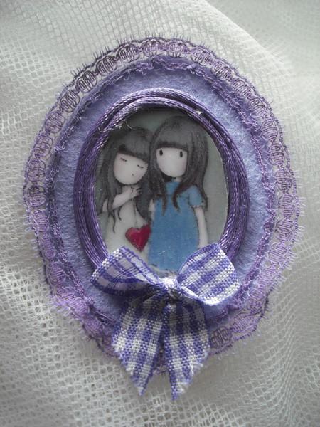 Foto broche de fieltro  shabby chic ENVIO GRATIS