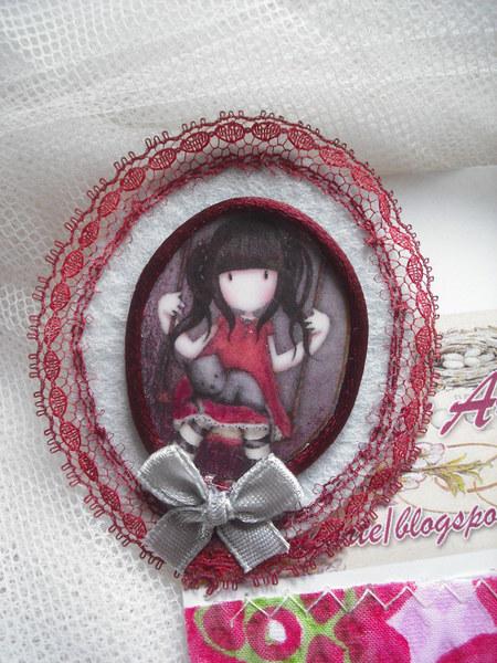 Foto broche de fieltro  shabby chic ENVIO GRATIS