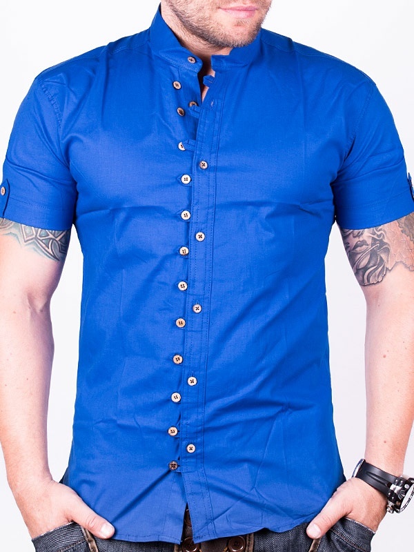 Foto Bruni Camisa de Manga Corta – Azul - L