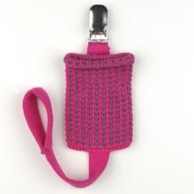 Foto buggysocks pocket chupetero dots d01 (fucsia/gris)