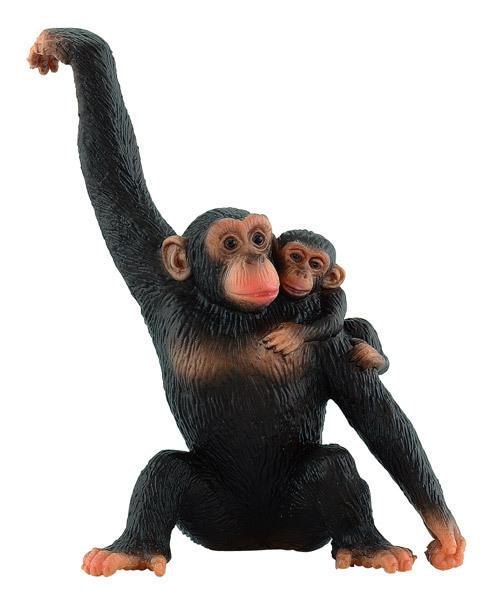 Foto Bullyland Animal World Figura Chimpancé Con Bebé 11 Cm