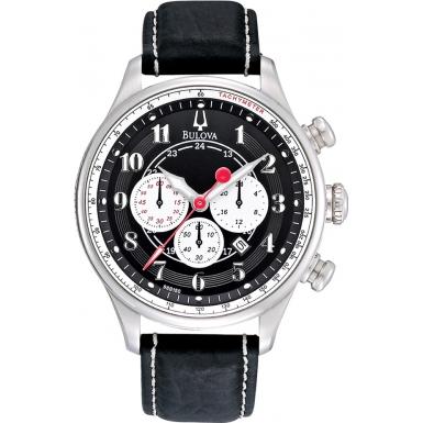 Foto Bulova Mens ADVENTURER Chronograph Black Watch Model Number:96B150