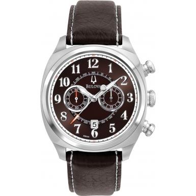 Foto Bulova Mens Adventurer Chronograph Brown Watch Model Number:96B161