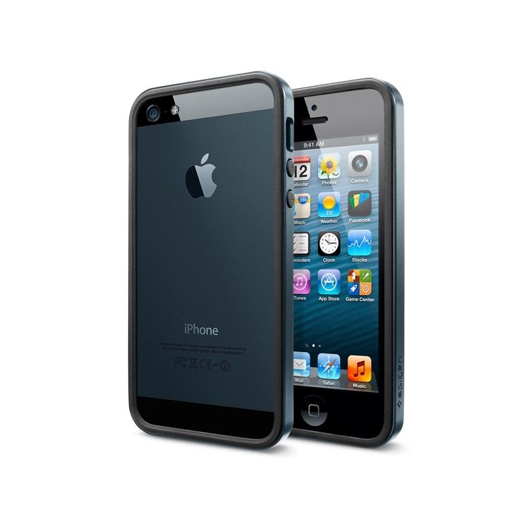 Foto Bumper iPhone 5 SPIGEN SGP Neo Hybrid EX Slim Metal - Azul Pizarra