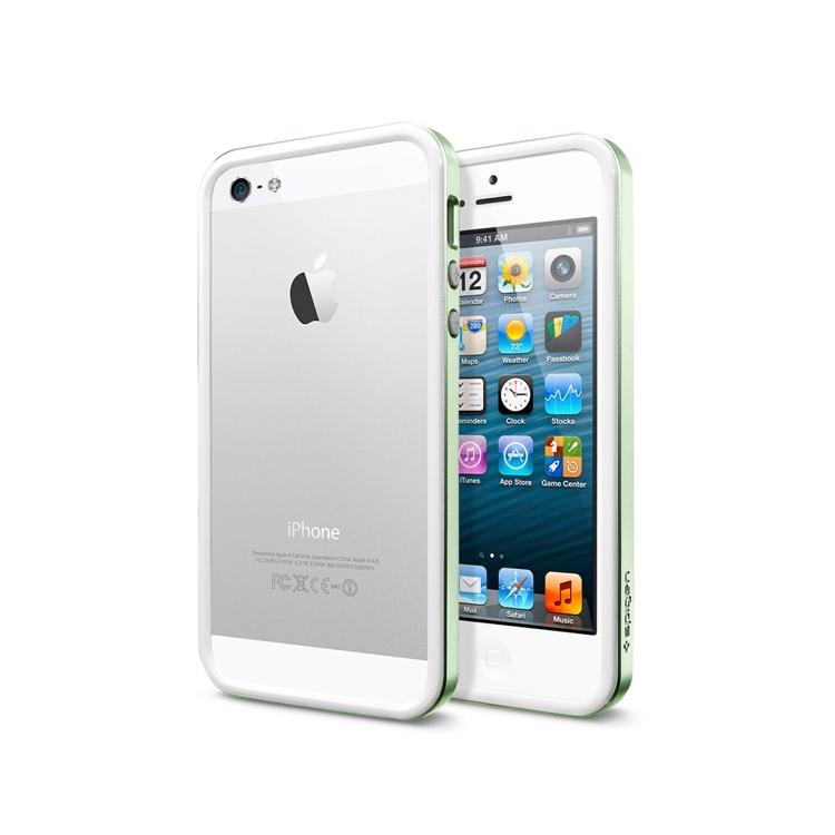 Foto Bumper iPhone 5 SPIGEN SGP Neo Hybrid EX Slim Metal para - Verde