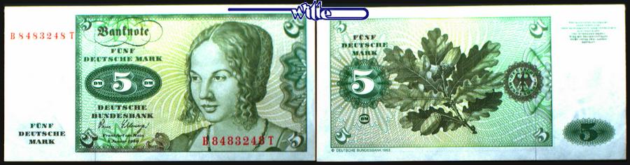 Foto Bundesrepublik Deutschland 5 Deutsche Mark 1980